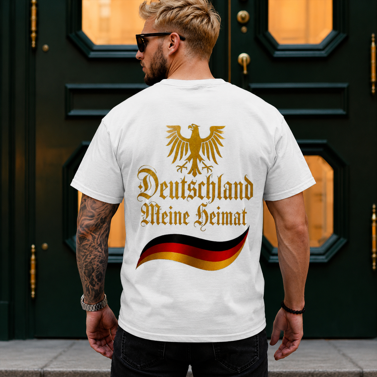 Herren T-Shirt Deutschland meine Heimat im Stil