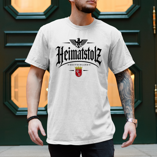 Herren T-Shirt Heimatstolz Wappen Bremen schwarz