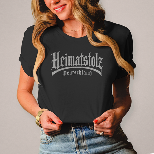 Damen T-Shirt Heimatstolz Deutschland weiß