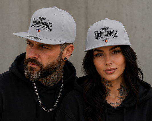 Snapback Cap Heimatstolz Deutschland mit Landwappen schwarz