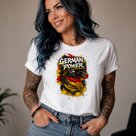 Damen T-Shirt German Power