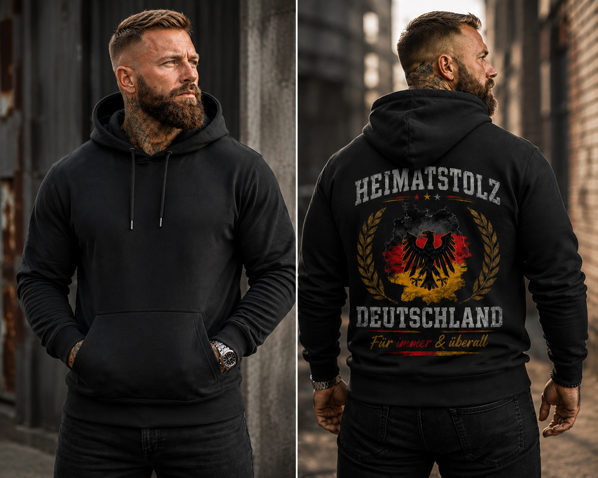 Herren Hoodie Heimatstolz und patriotische Eleganz
