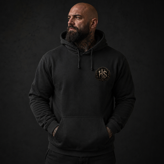 Herren Hoodie HS Logo und Rückenmotiv