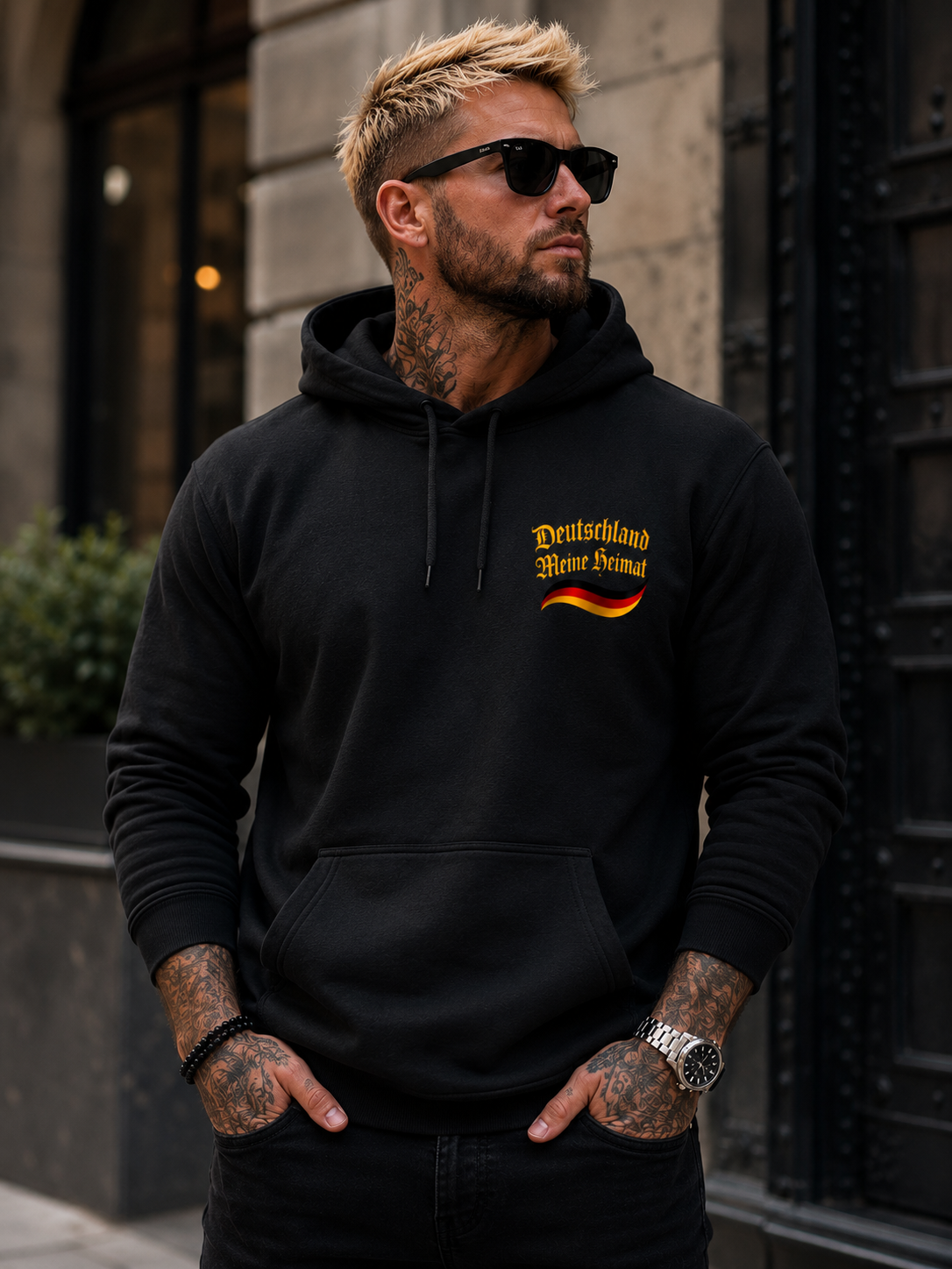 Herren Hoodie Deutschland meine Heimat im Stil