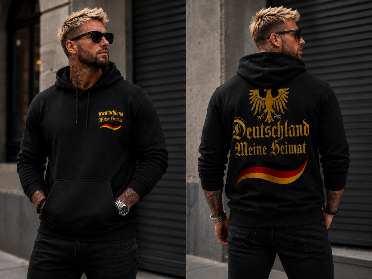 Herren Hoodie Deutschland meine Heimat im Stil