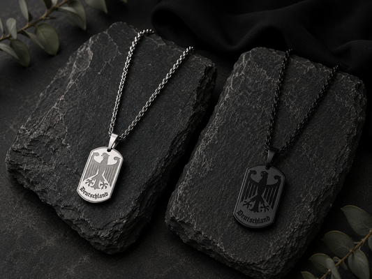 Edelstahl Dog Tag „Deutschland“ – Stärke, Stil & Heimatverbundenheit 🇩🇪