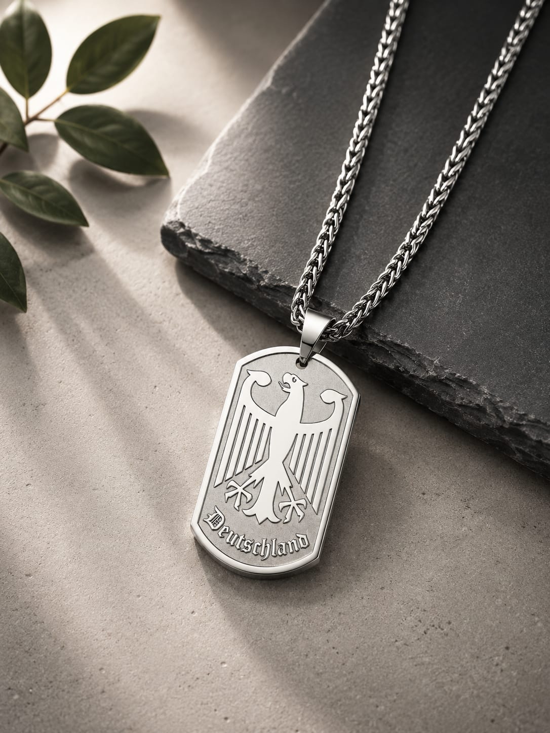 Edelstahl Dog Tag „Deutschland“ – Stärke, Stil & Heimatverbundenheit 🇩🇪