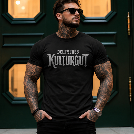 Herren T-Shirt Deutsches Kulturgut in weiß