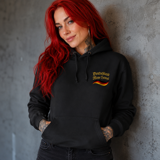 Damen Hoodie Deutschland meine Heimat im Stil