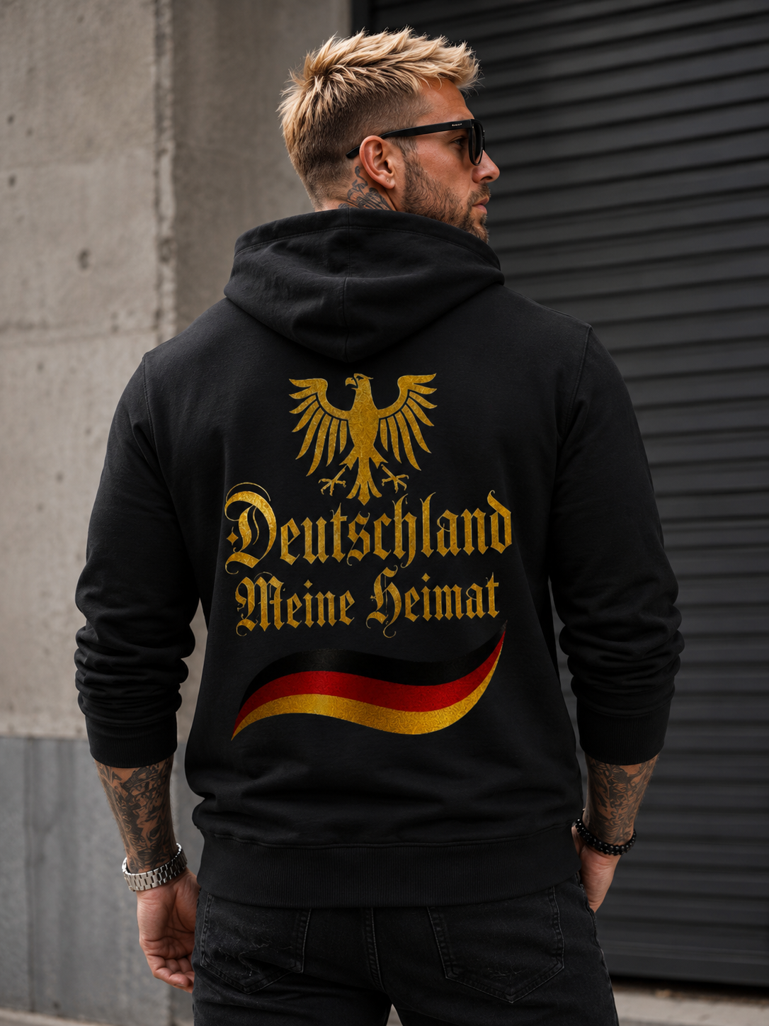 Herren Hoodie Deutschland meine Heimat im Stil