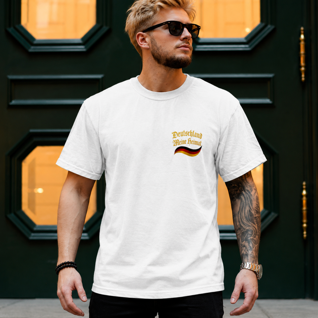 Herren T-Shirt Deutschland meine Heimat im Stil