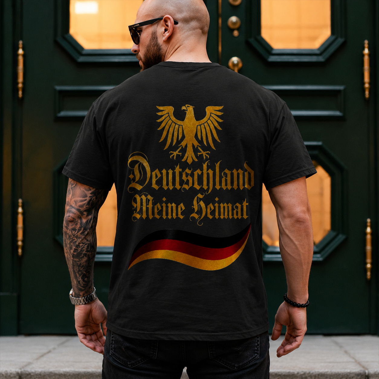 Herren T-Shirt Deutschland meine Heimat im Stil