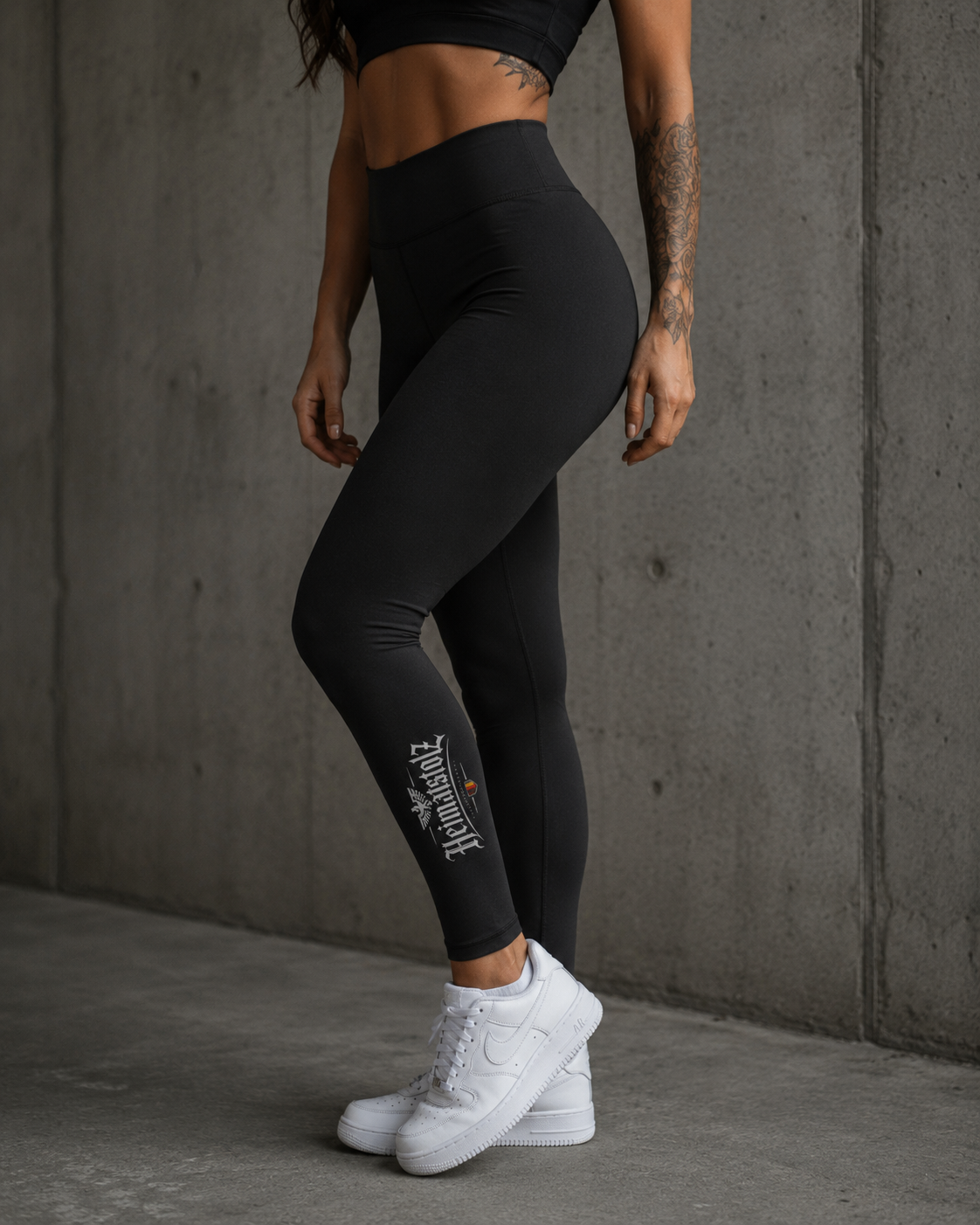 Leggings Heimatstolz Deutschland mit Wappen weiß