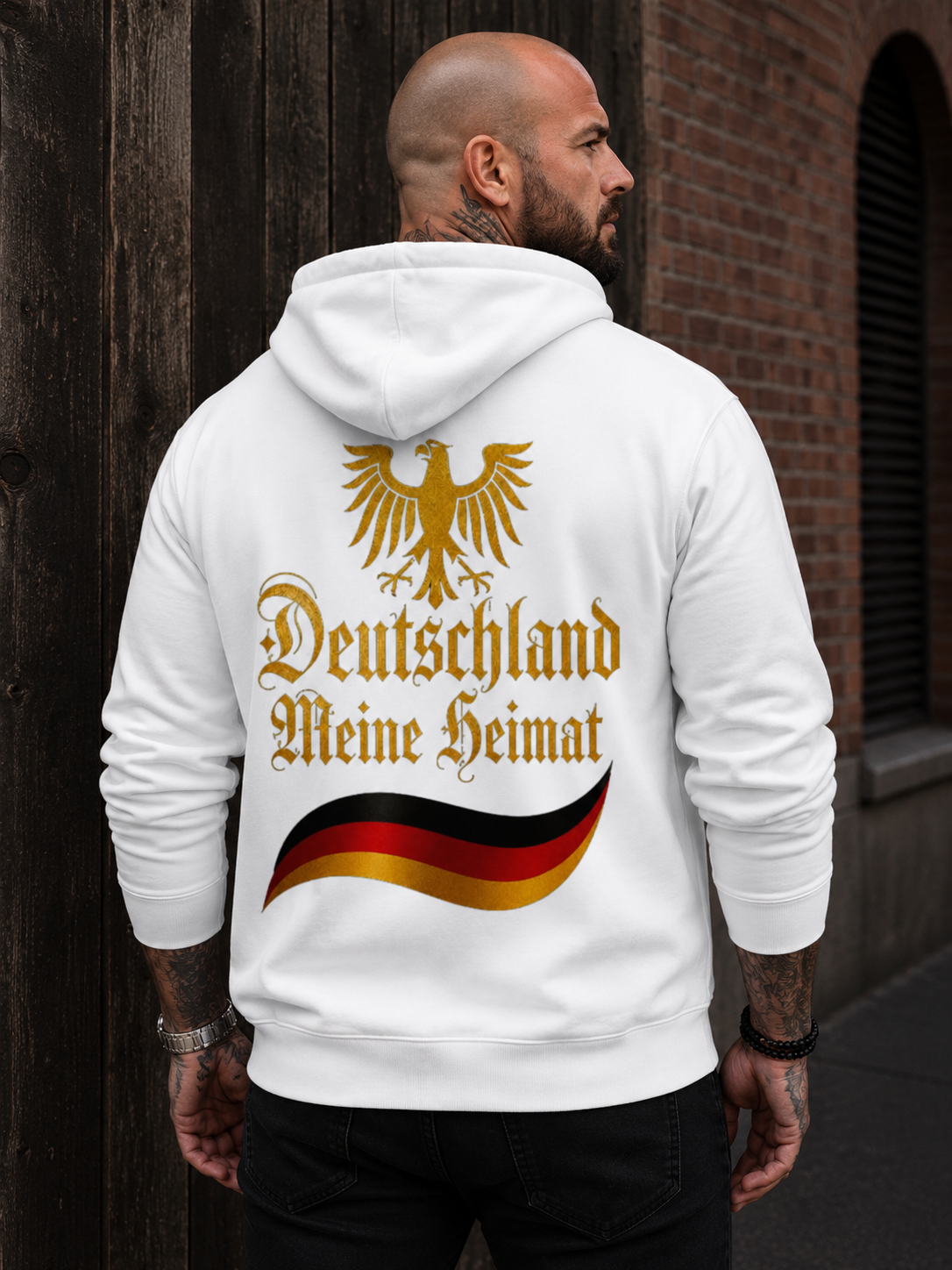 Unisex Zipper Hoodie Deutschland meine Heimat im Stil