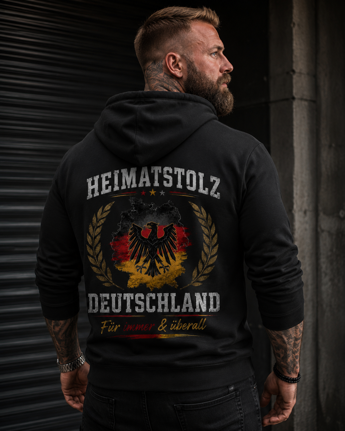 Herren Hoodie Heimatstolz und patriotische Eleganz