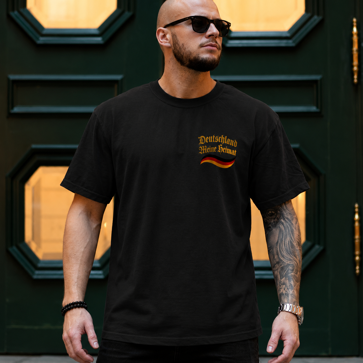 Herren T-Shirt Deutschland meine Heimat im Stil