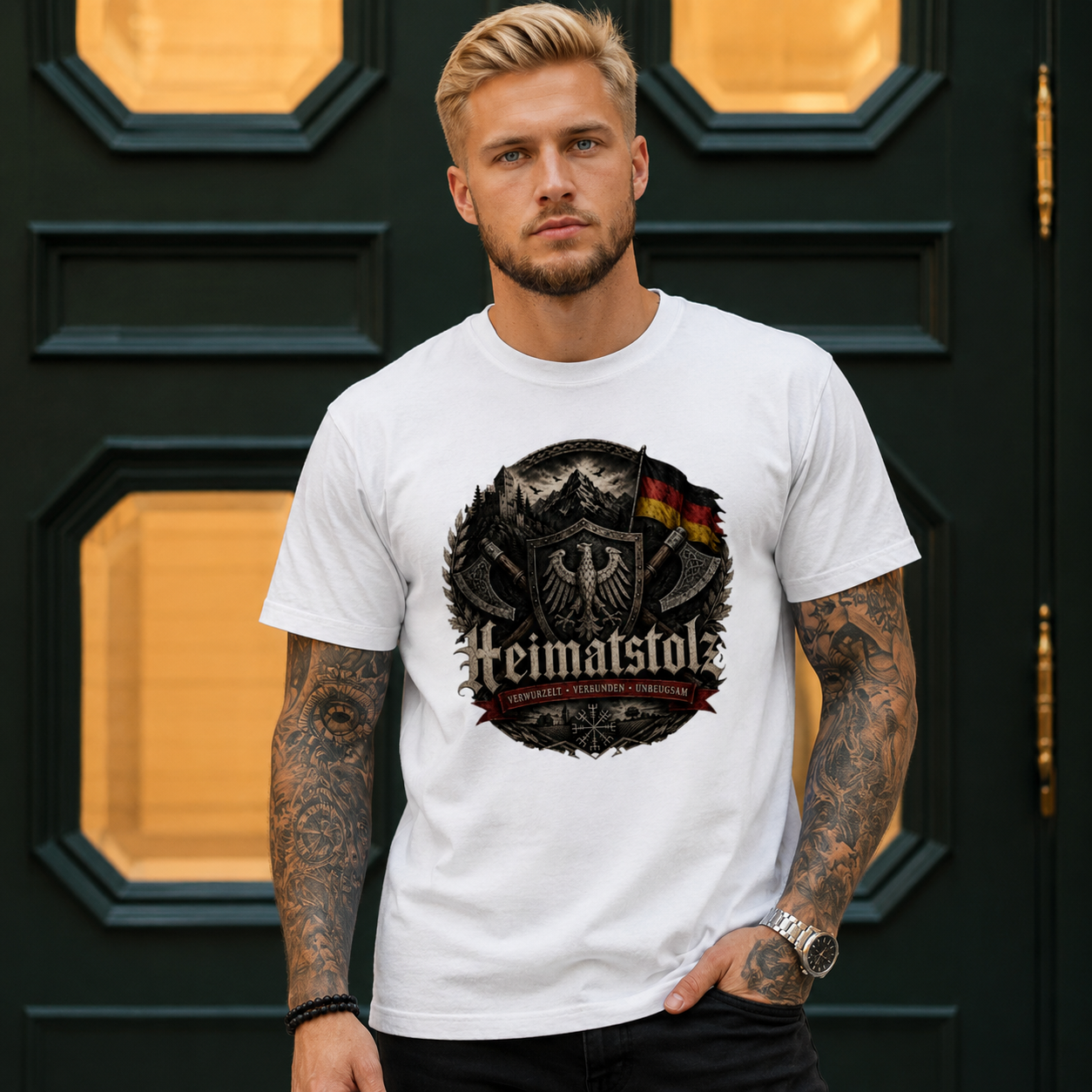 Herren T-Shirt Heimatstolz WURZELKRAFT