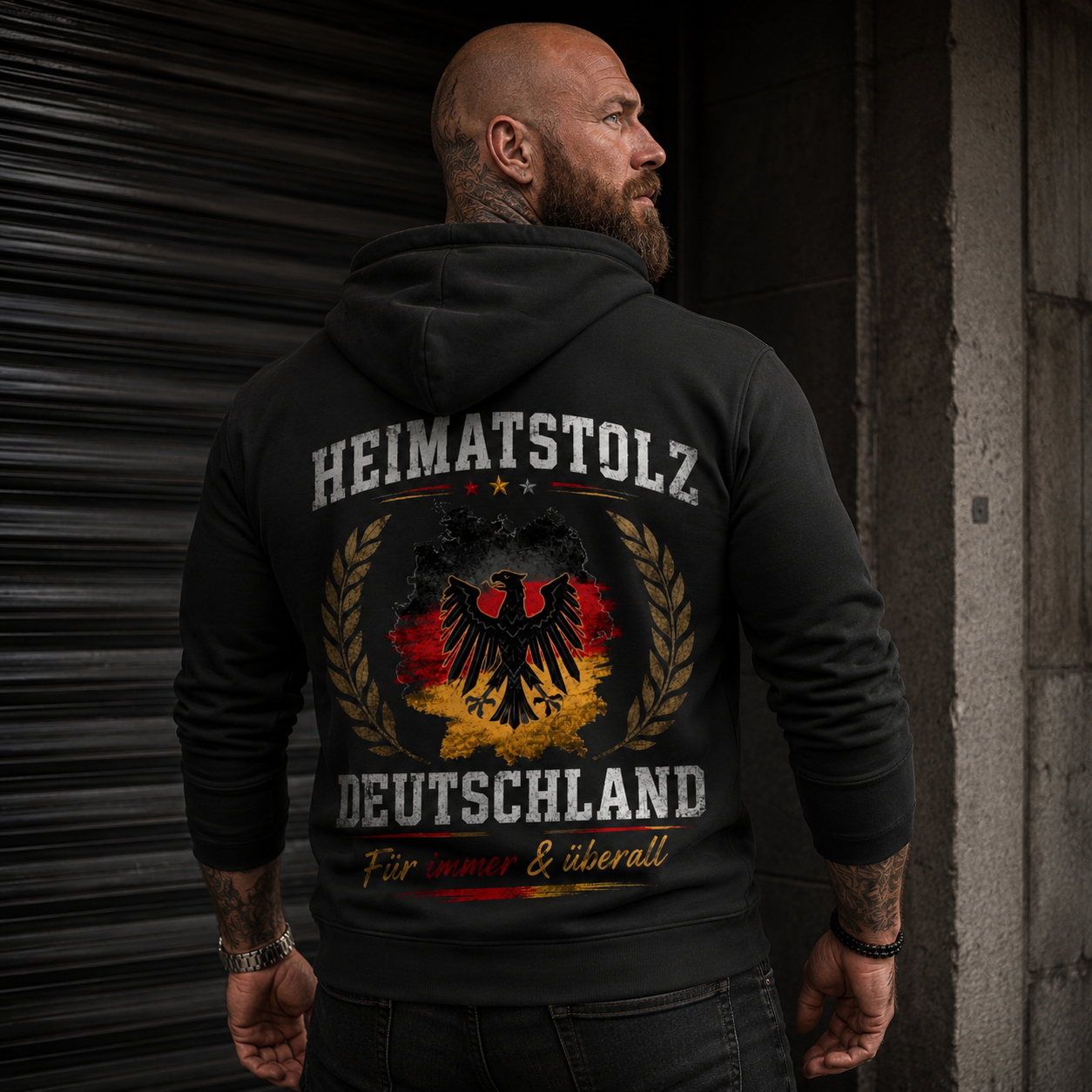 Unisex Zipper Hoodie Heimatstolz und patriotische Eleganz