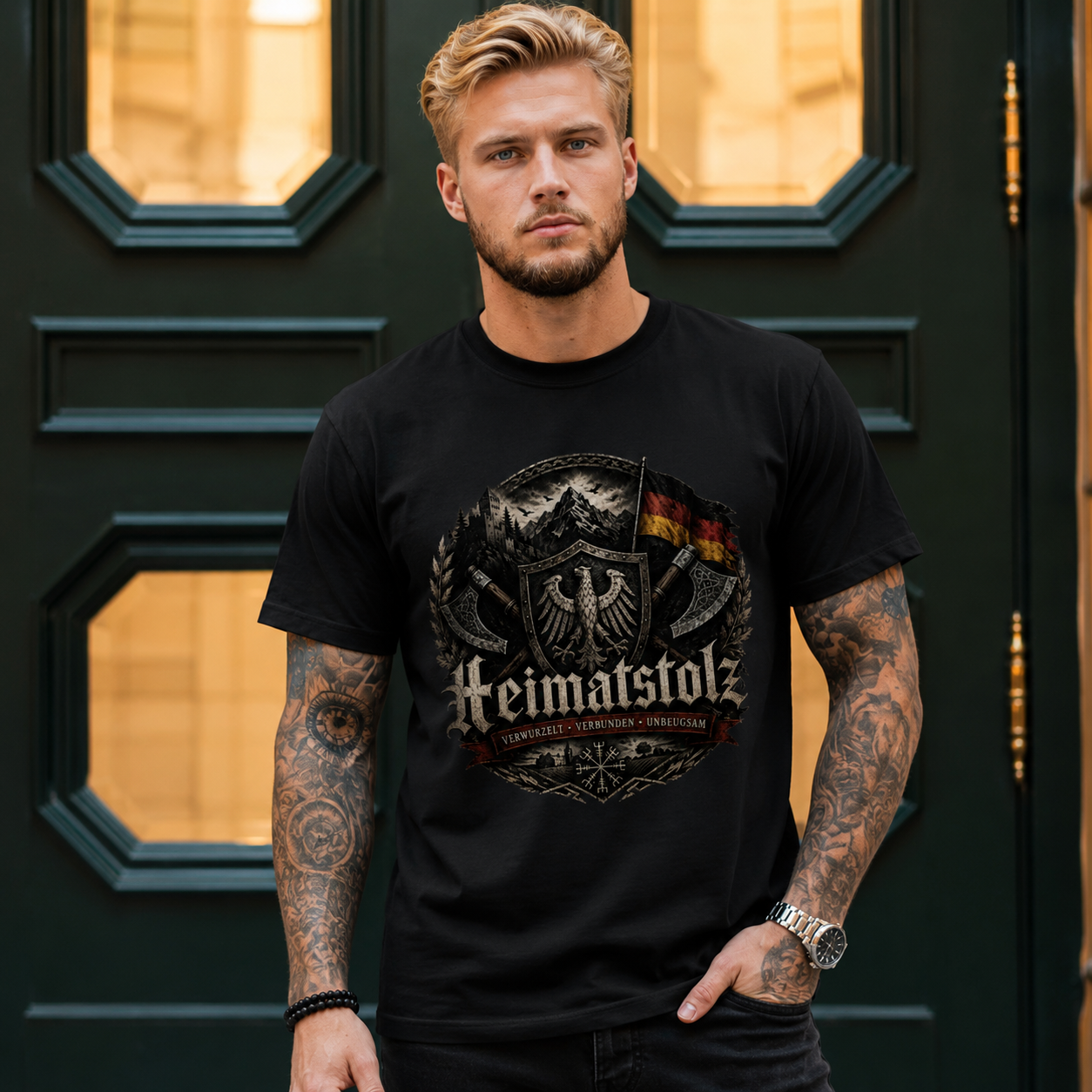 Herren T-Shirt Heimatstolz WURZELKRAFT