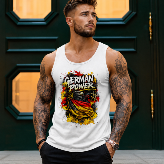 Herren Basic Tank Top German Power