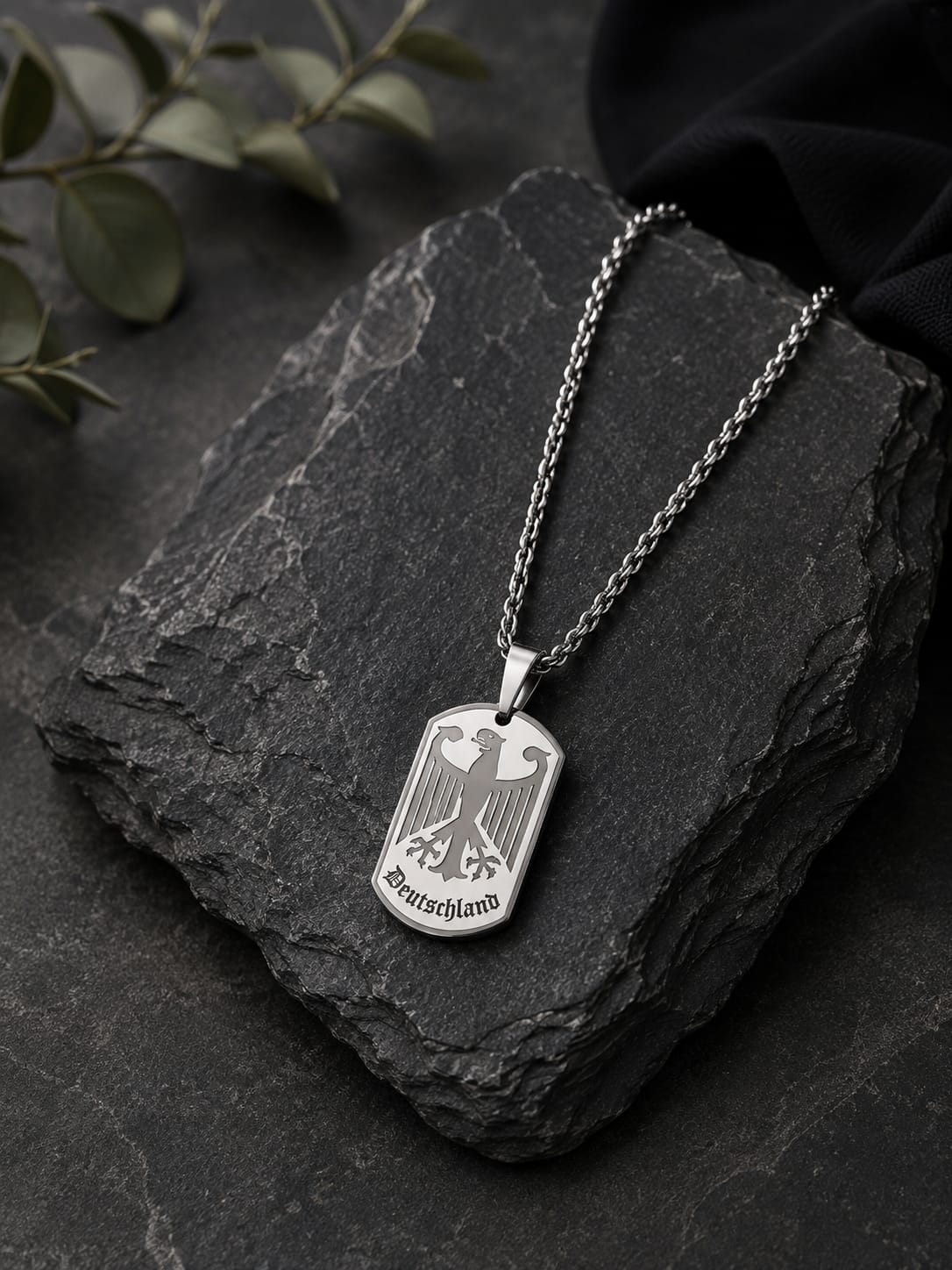 Edelstahl Dog Tag „Deutschland“ – Stärke, Stil & Heimatverbundenheit 🇩🇪